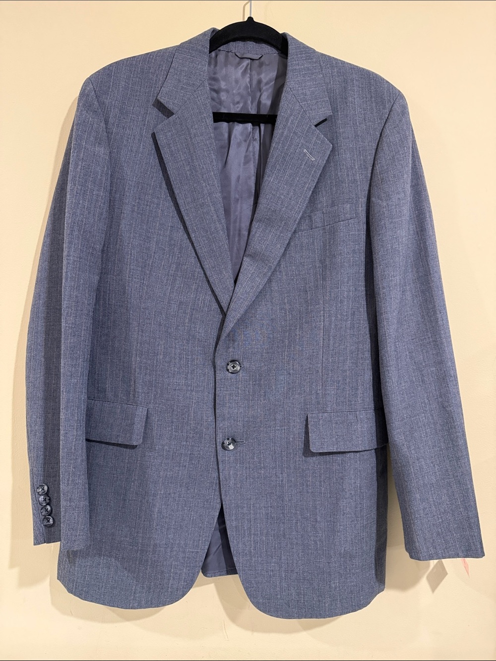 Men's Slate Blue Two-Button Sport Suit Business occasion Men’s blazer size 42